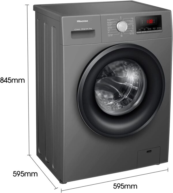 Hisense 8kg Front Load Washing Machine WFQP8014EVMT - Image 2