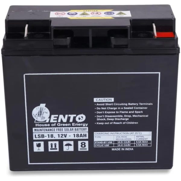 Lento 18AH 12V 216Wh Sealed Maintenance-free VLRA