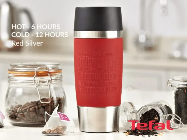 TEFAL Thermal Travel Mug 0.5 liter, Red Silver – K3084214