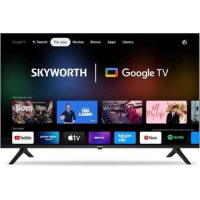 Skyworth 43 Inch Smart Google TV Full HD Free To Air Decoder - Black 3 Years Warranty