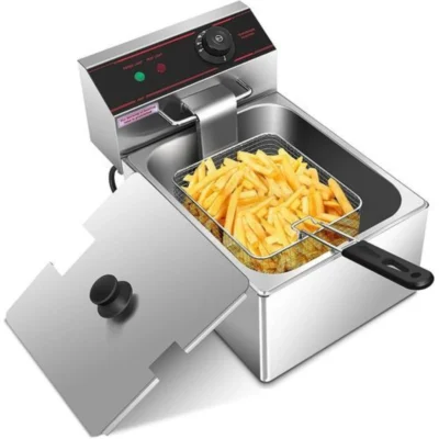Pixel 6 Litres Commercial Deep Fryer Stainless Steel – Silver