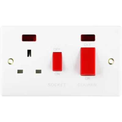 Tronic 45A Cooker Control Unit With Switch Socket TR5345N